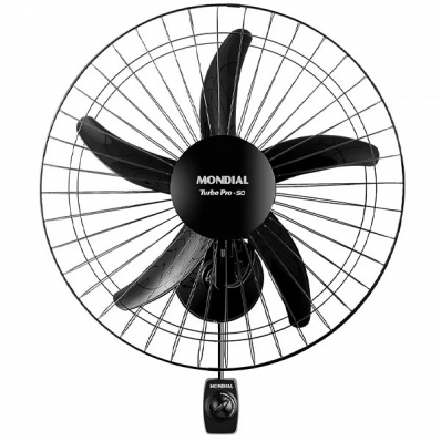Ventilador de Parede Mondial Turbo Pro NVP-PRO-50 5 Pas 150 Watts 220V ~ 60HZ - Preto