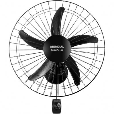 Ventilador de Parede Mondial Turbo Pro NVP-PRO-50 - 150W - 50CM - 220V - Preto