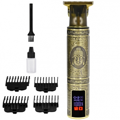 Maquina de Cortar Cabelo More Fitness MF-017 5 Watts Recarregavel - Dourado