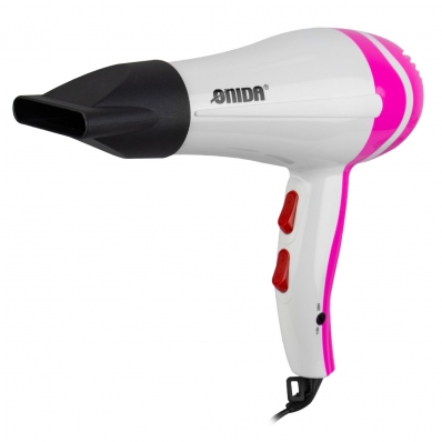 Secador de Cabelo Onida ON-061 - 3200W - Bivolt - Branco e Rosa