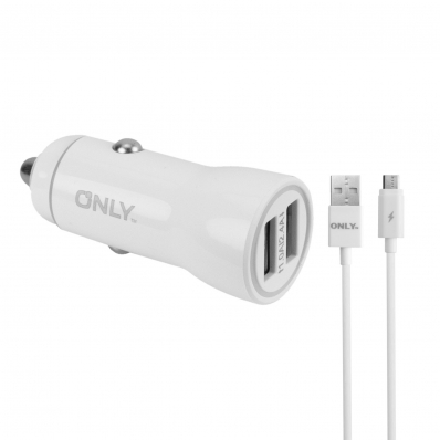 Carregador Veicular Only Powered Mod 35 - 2X USB - 3.1A - Branco