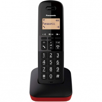 Telefone Sem Fio Panasonic KX-TGB310LAR - 1 Base - 110V - Vermelho