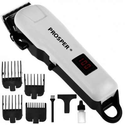 Maquina de Cortar Cabelo Prosper P-1900 Bivolt - Preta/Branca