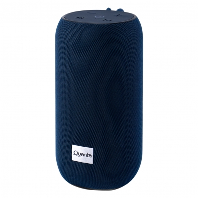 Speaker Quanta QTSPN5 - SD/Aux/USB - Bluetooth - 5W - A Prova DAgua - Azul