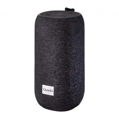 Speaker Quanta QTSPN5 - SD/Aux/USB - Bluetooth - 5W - A Prova DAgua - Preto
