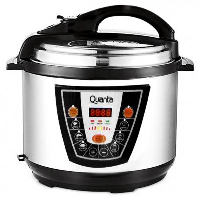 Panela de Pressao Eletrica Quanta QTPE200 900 Watts 5 Litros 220V ~ 50/60HZ - Prata/Preta