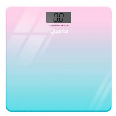 Balanca Digital para Peso Corporal Quanta QTBDS12 Ate 180 KG - Azul/Rosa