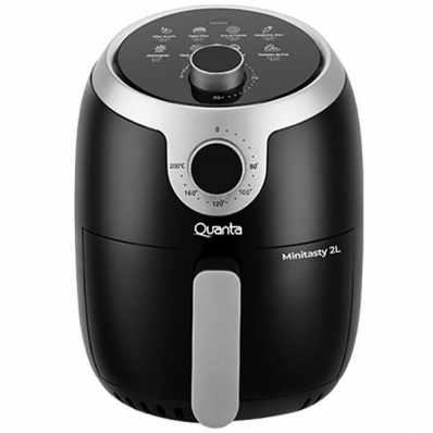 Fritadeira Eletrica Quanta Minitasty QTAF230 1.000 Watts 220V ~ 50/60HZ - Preto/Prata