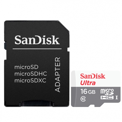 Cartao Microsd 16GB Sandisk Ultra 80M 016G-GN3MA