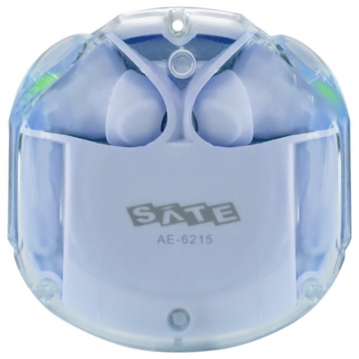 Fone de Ouvido Sem Fio Satellite AE-6215 - Transparente/Azul