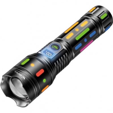 Lanterna Smiling Shark SD-5993 Flashlight Preto
