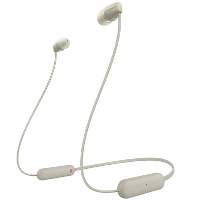 Fone de Ouvido Sem Fio Sony WI-C100 - Beige