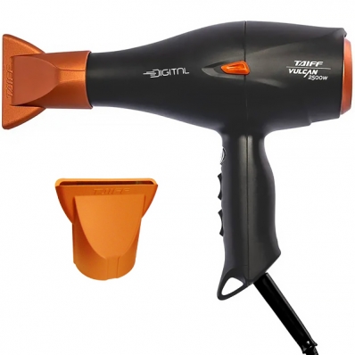 Secador de Cabelo Taiff Vulcan Digital SECV25BL 2.500 Watts 127V ~ 50/60 HZ - Cinza/Laranja