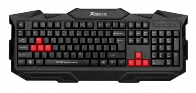 Teclado com Fio Gaming Xtrike Me KB-301 USB 2.0 Preto (Ingles)