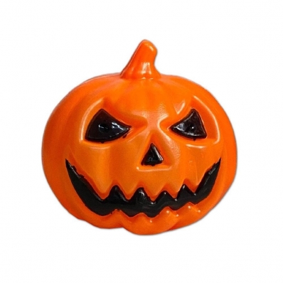 Abóbora De Plástico Decorativa Laranja