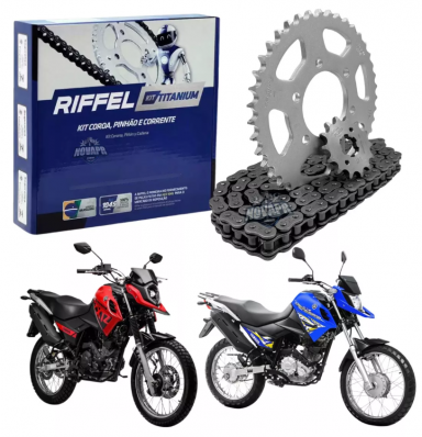 Kit Relação Transmissão Yamaha Xtz 150 Crosser Riffel 