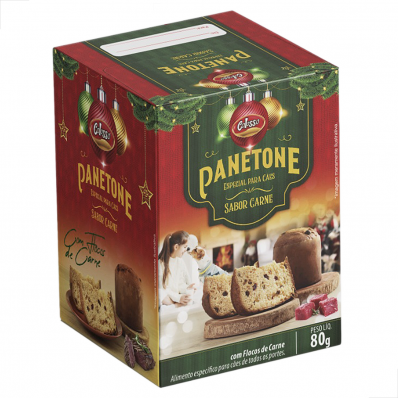 Panetone para Caes com Flocos de Carne Colosso 80g