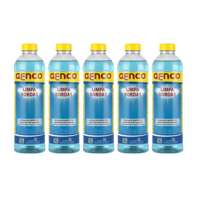 5 Limpa Bordas Para Piscinas Desengordurante Genco 1 Litro