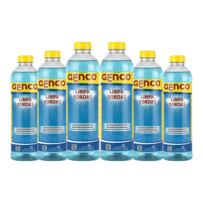 6 Limpa Bordas Para Piscinas Desengordurante Genco 1 Litro