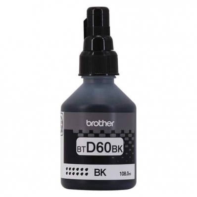 Garrafa de tinta original preto BTD60BK 108ml 1un - Brother