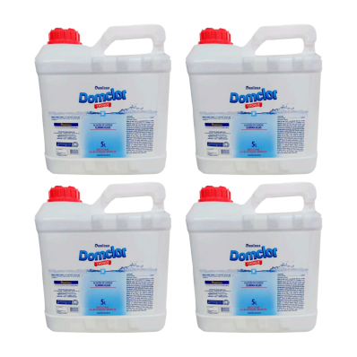 Kit 4 Algicida De Choque Domclor 5L Limpeza Para Piscina