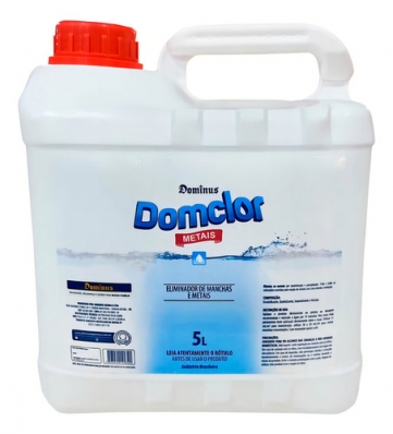 Kit 4 Eliminador De Metais Domclor Piscina Elimina Mancha 5L