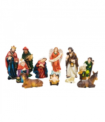 Presépio 11 Peças 14cm - Enfeite Resina