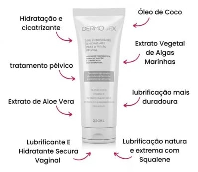 CREME HIDRATANTE PARA REGIÃO ÍNTIMA UNISSEX DERMOSEX -60G