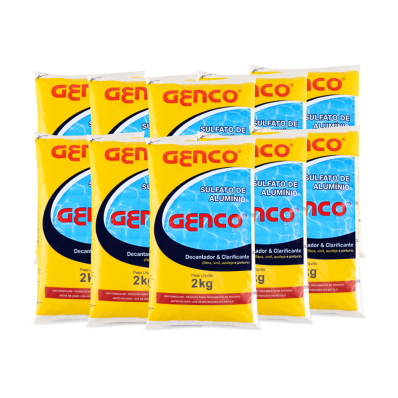 10 Sulfato de Alumínio Decantador Genco 2kg