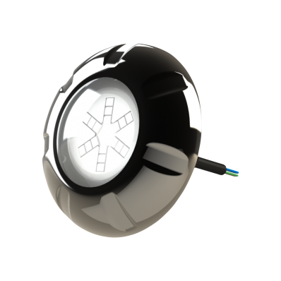 Refletor Inox Led RGB 9W Piscina Luxpool Com Cabo 10M