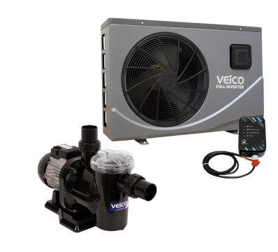Kit Aquecedor Eko7 Full Inverter Fluidra e Bomba Veico 1/3