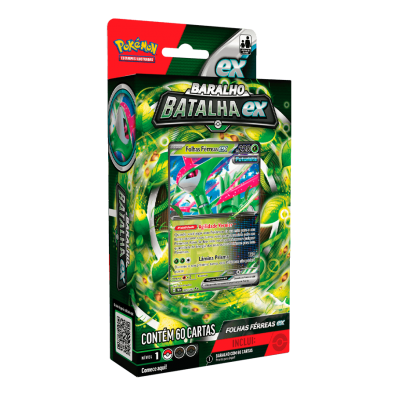 POKEMON DECK DE BATALHA EX FOLHAS FERREAS