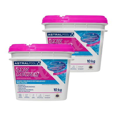 Kit 2 Cloro Para Limpeza Oxy Power 10kg Astralpool