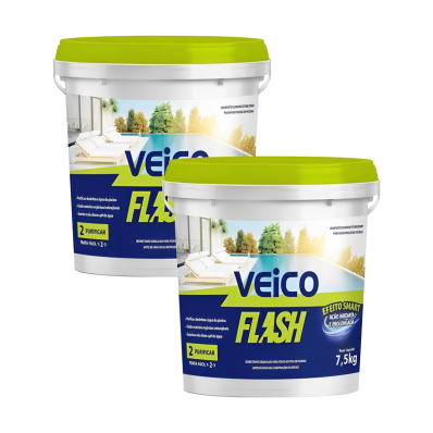 Kit 2 Balde Cloro Para Piscina Multiação Veico Flash 7,5kg