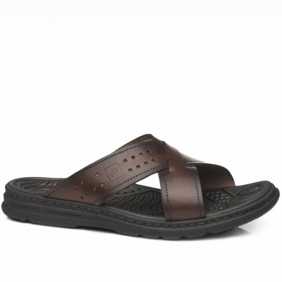 SANDALIA PEGADA ANILINA 24L SLIDE 134201 - MASCULINA