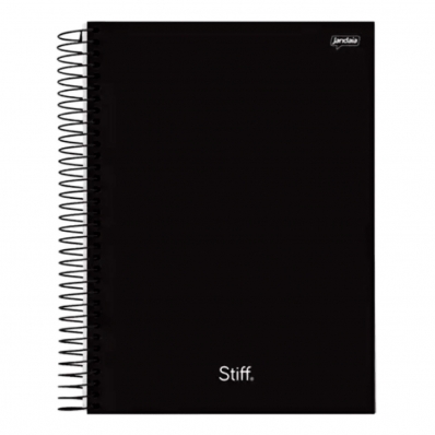 CADERNO ESPIRAL 1/4 CAPA DURA 80 FOLHAS STIFF JANDAIA