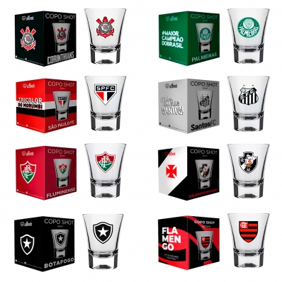 COPO SHOT 60ML TIMES DE FUTEBOL ALLMIX