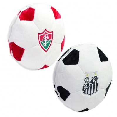 ALMOFADA BOLA LÁVAVEL COM ZIPER TIMES DE FUTEBOL MILENO