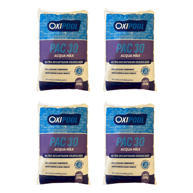 Kit 4 Clarificante Keepclor AcquaMaxUltra Oxipool 250g