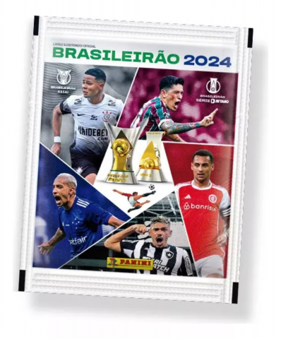 Figurinhas Campeonato Brasileiro 2024 - Envelope com 5 cromos