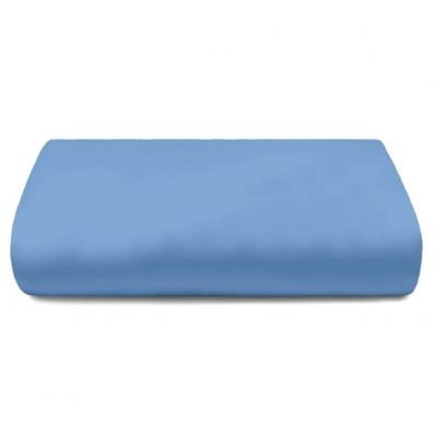 Lençol Avulso Buettner Solteiro Percal 150 Fios Casual Color com Elástico Azul Mariner