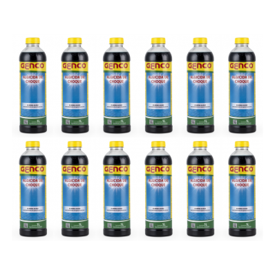 Kit 12 Algicida Choque 1L Genco