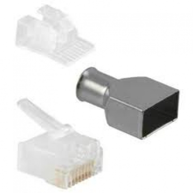 Conector RJ45 Cat6 AMP Commscope - com 10 pçs