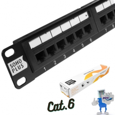 Patch Panel 24 Portas Cat.6 Sohoplus Furukawa