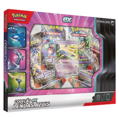 POKEMON BOX COLEÇÃO LENDAS AZUIS XERNEAS EX