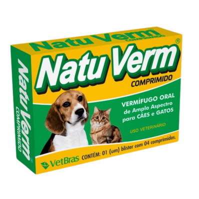 NATU VERM C/ 04 COMPRIMIDOS