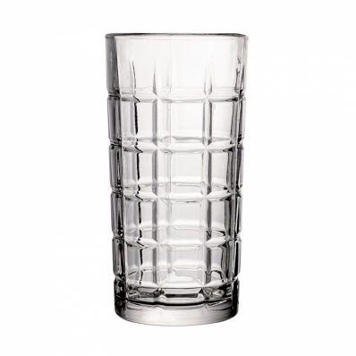 Jogo com 6 Copos Altos Square em Cristal 360ml