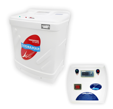 Kit Gerador Vapor Sauna 9KW BIF e Comando Digital Sodramar