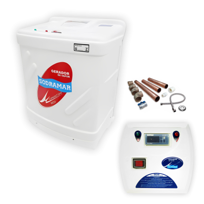 Kit Gerador Vapor 12KW TRIF, Quadro Digital, Kit Instalação 