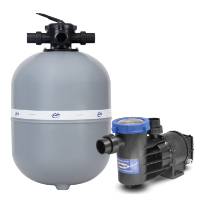Kit Bomba 3/4 CV Syllent e Filtro GRE500 Piscina Até 70.000L